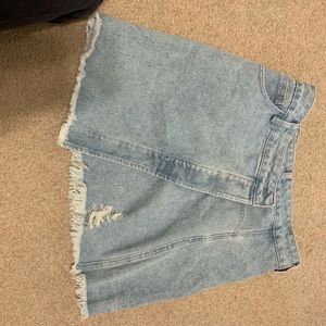 hazel boutique jean skirt